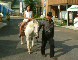 大きなポニー乗馬・ミニチュアホース乗馬